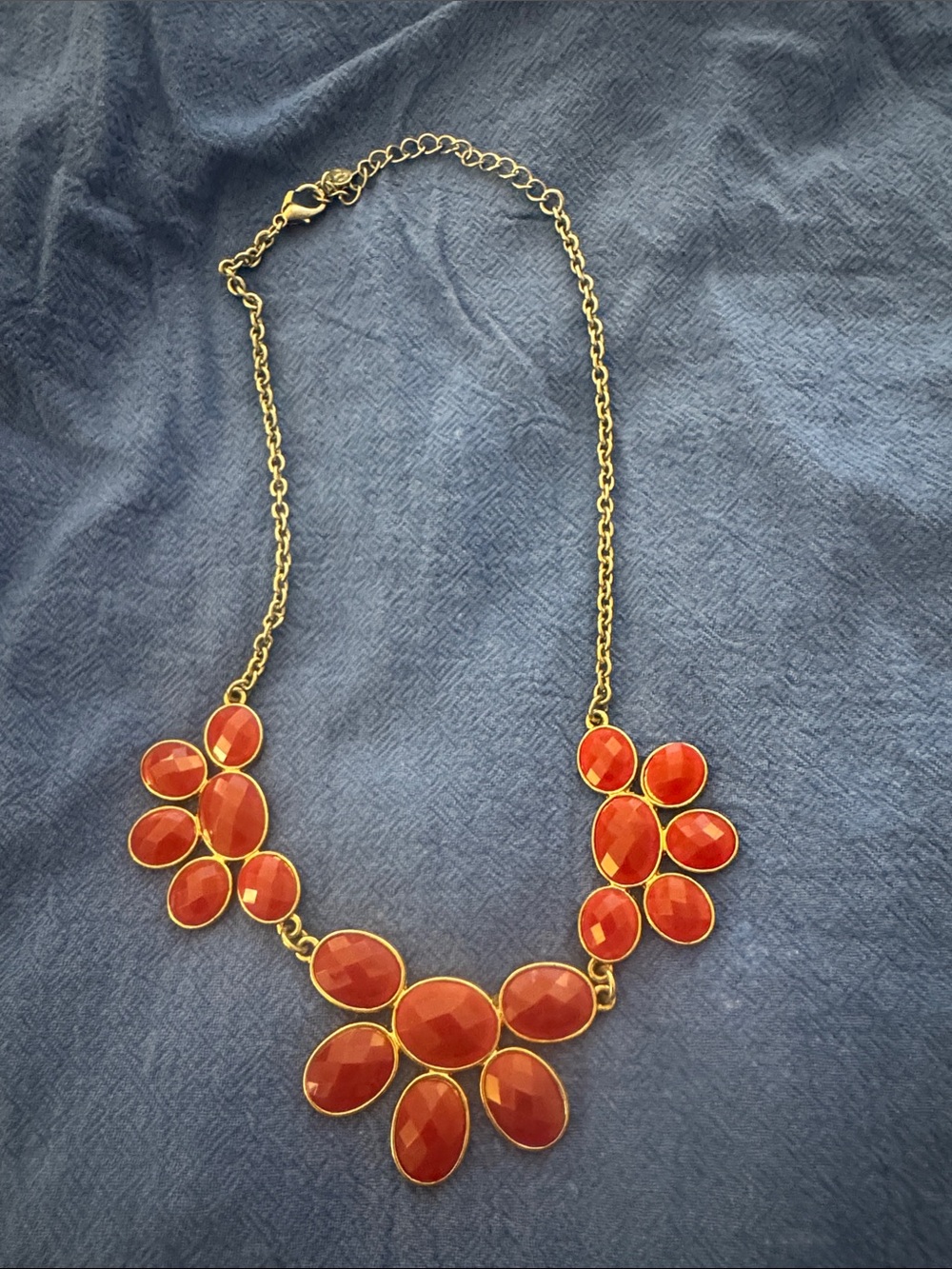 Maroon Statement Necklace